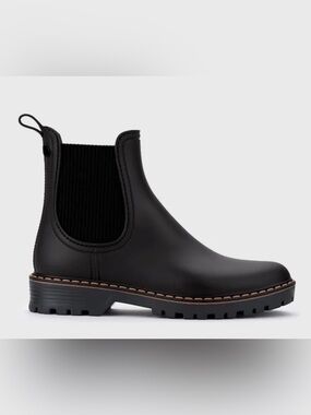 Igor Trak Ankle Wellies Chelsea Rain boots rubber waterproof black 8.5 9